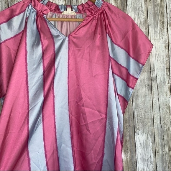 Entro Winnie Pink Waterfall Blouse - Picture 3 of 6